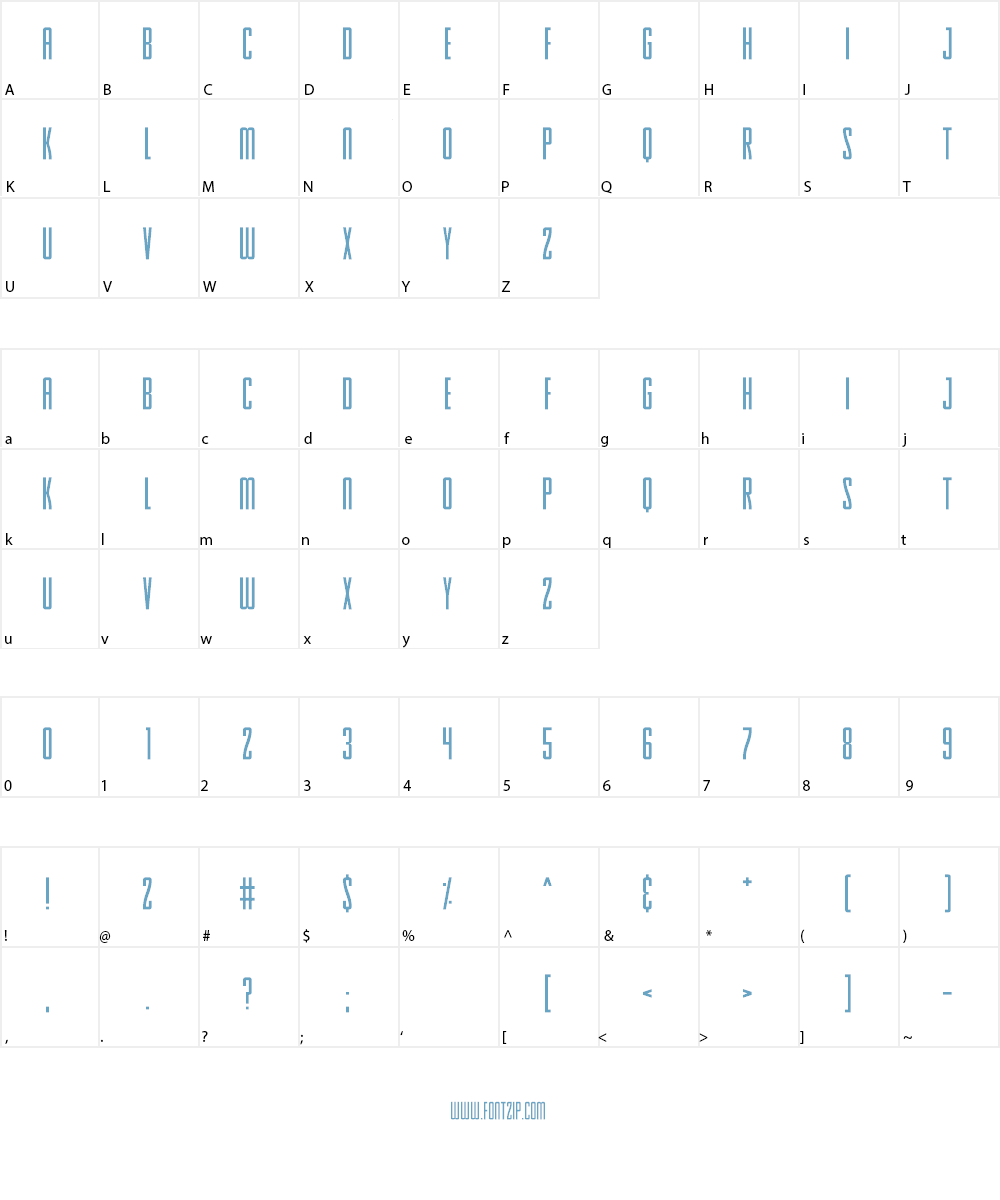 Skinny Sunbeams Font Character
